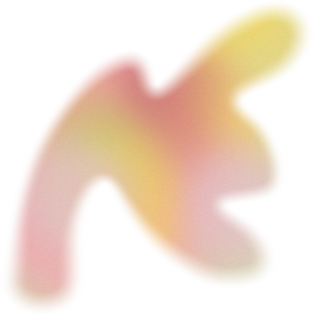 Glowy Gradient Abstract Brush Stroke Blob