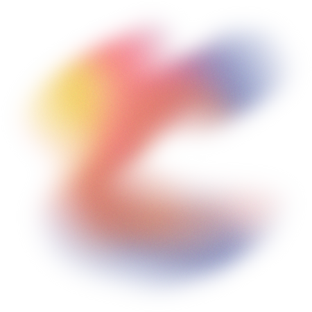 Glowy Gradient Abstract Brush Stroke Blob